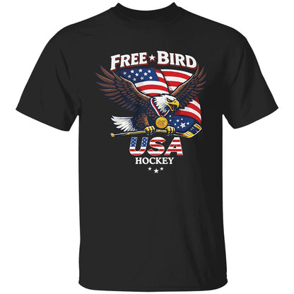 Eagle Free Bird Usa Hockey Shirt