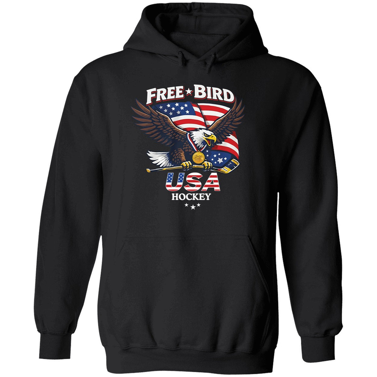 Eagle Free Bird Usa Hockey Shirt