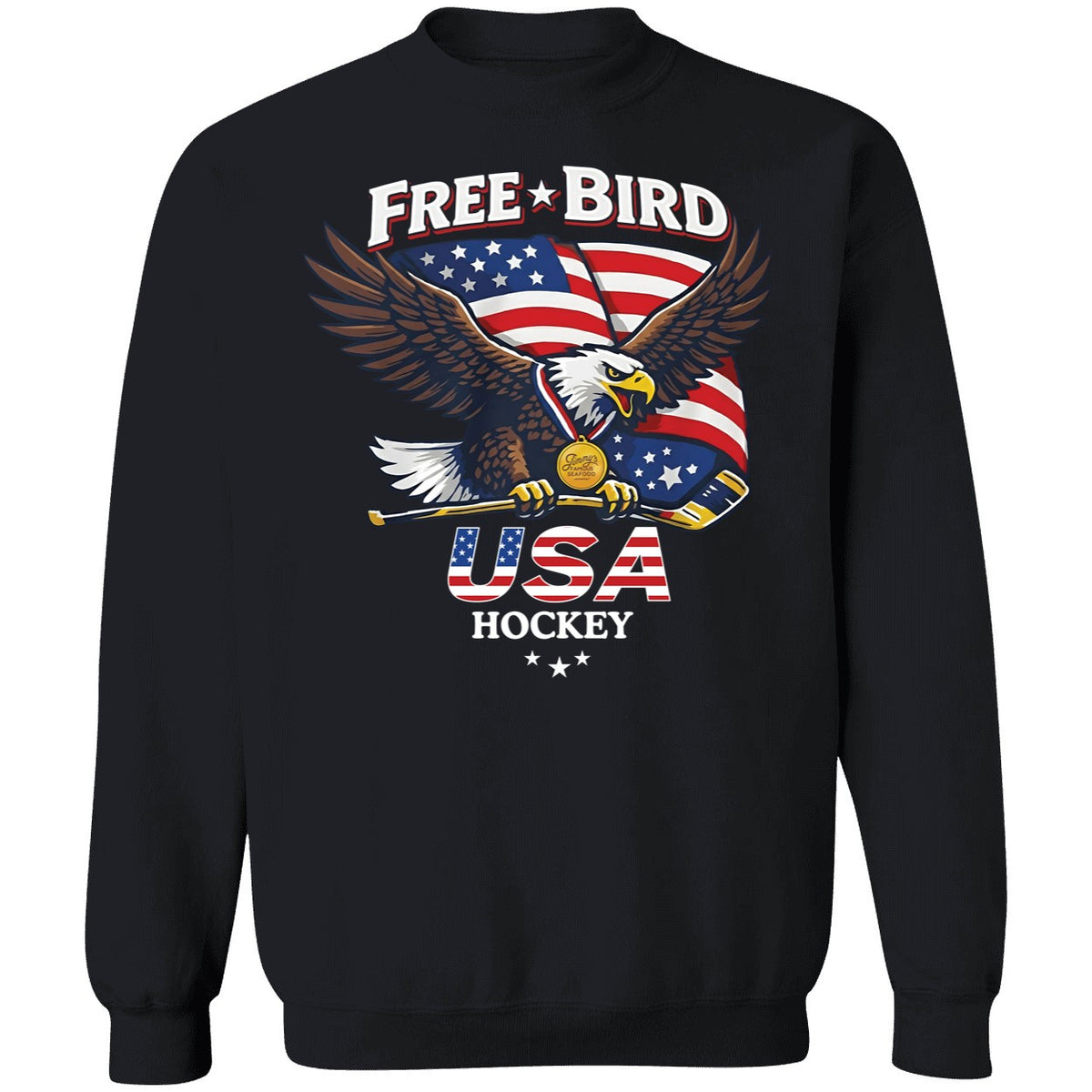 Eagle Free Bird Usa Hockey Shirt