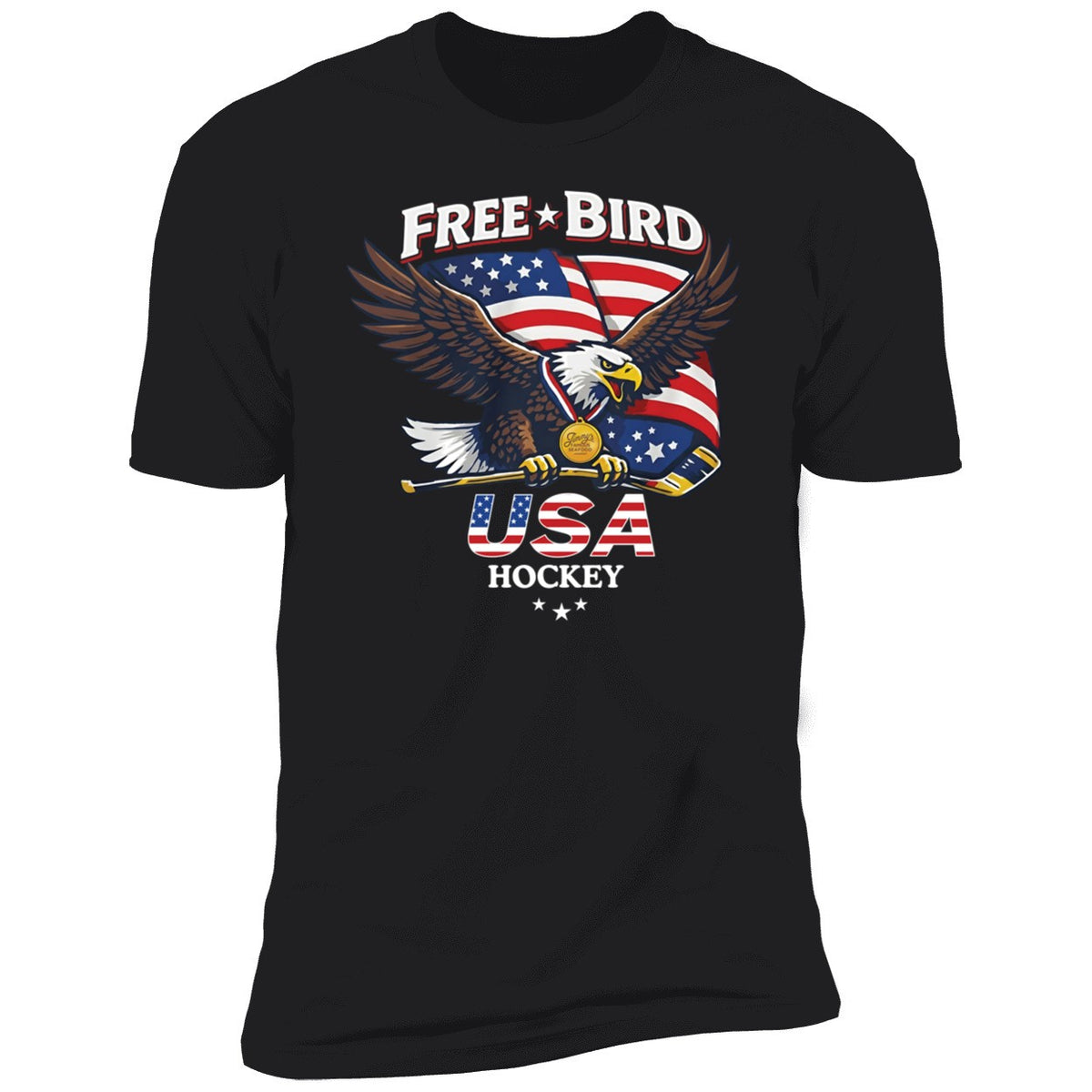 Eagle Free Bird Usa Hockey Shirt