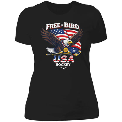 Eagle Free Bird Usa Hockey Shirt