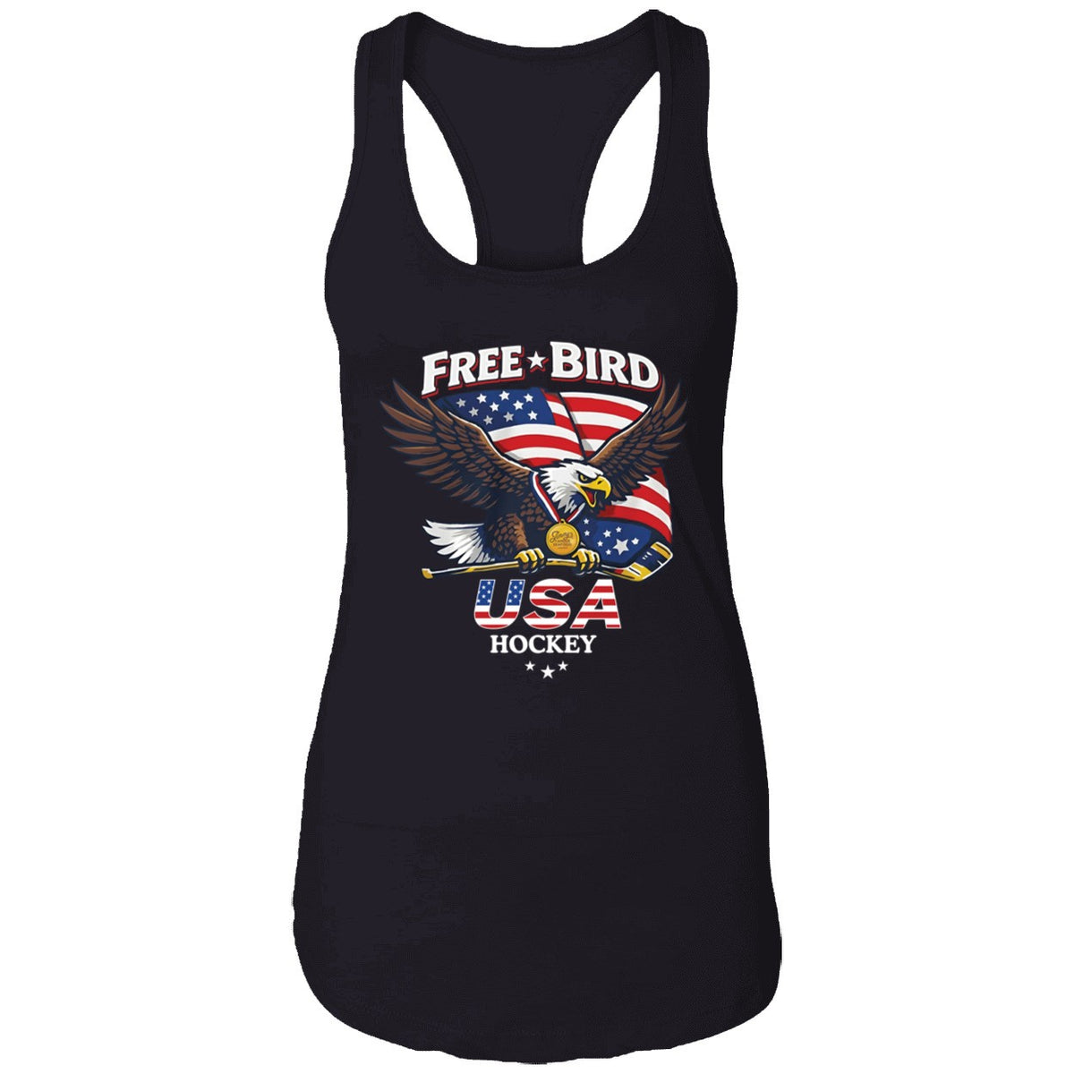 Eagle Free Bird Usa Hockey Shirt