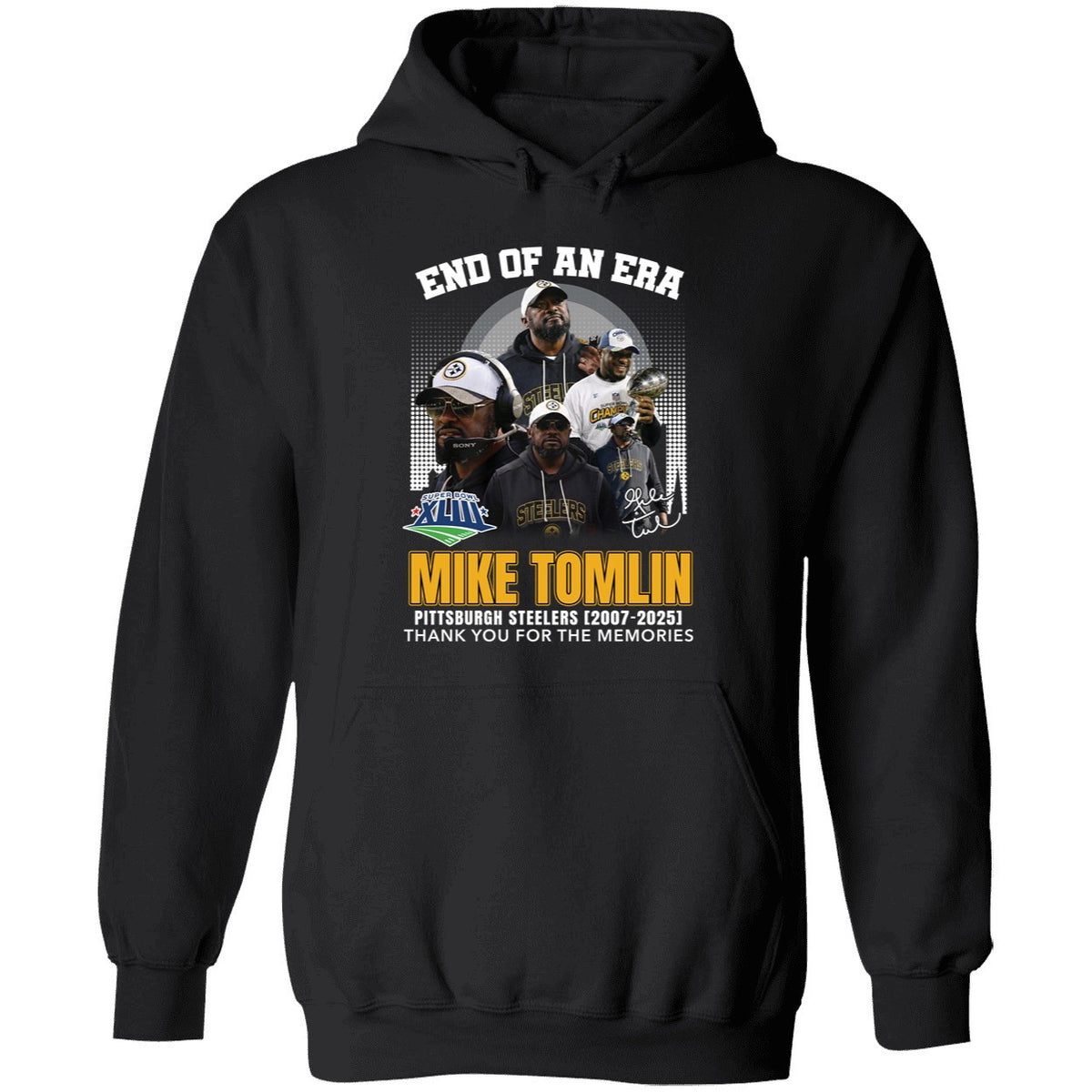 End Of An Era Mike Tomlin Steelers 2007 2025 Thank You For The Memories Shirt