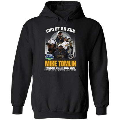 End Of An Era Mike Tomlin Steelers 2007 2025 Thank You For The Memories Shirt
