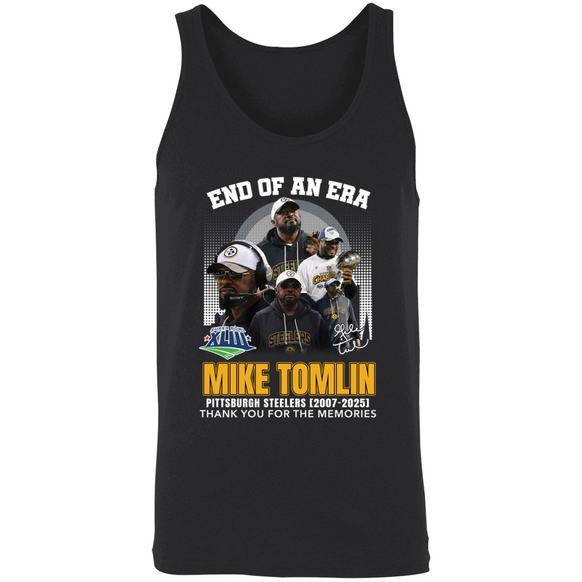 End Of An Era Mike Tomlin Steelers 2007 2025 Thank You For The Memories Shirt