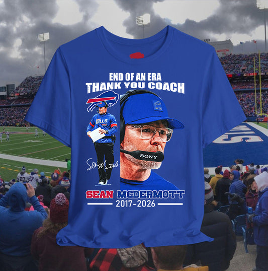 End Of An Era Thank You Coach Sean Mcdermott 2017 2026 Shirt