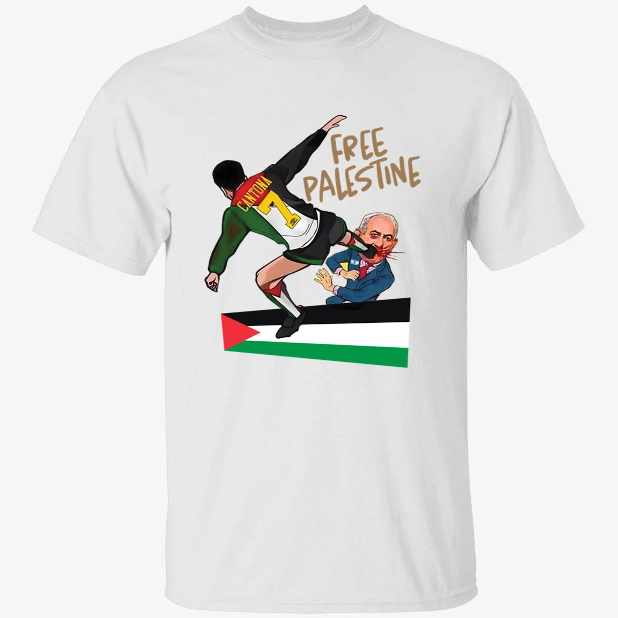 Eric Cantona Free Palestine Kung-fu Netanyahu T-Shirt