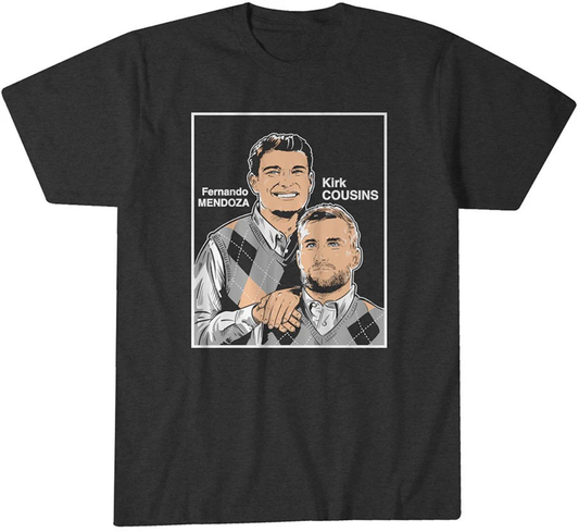 Fernando Mendoza And Kirk Cousins Family Portrait Shirt