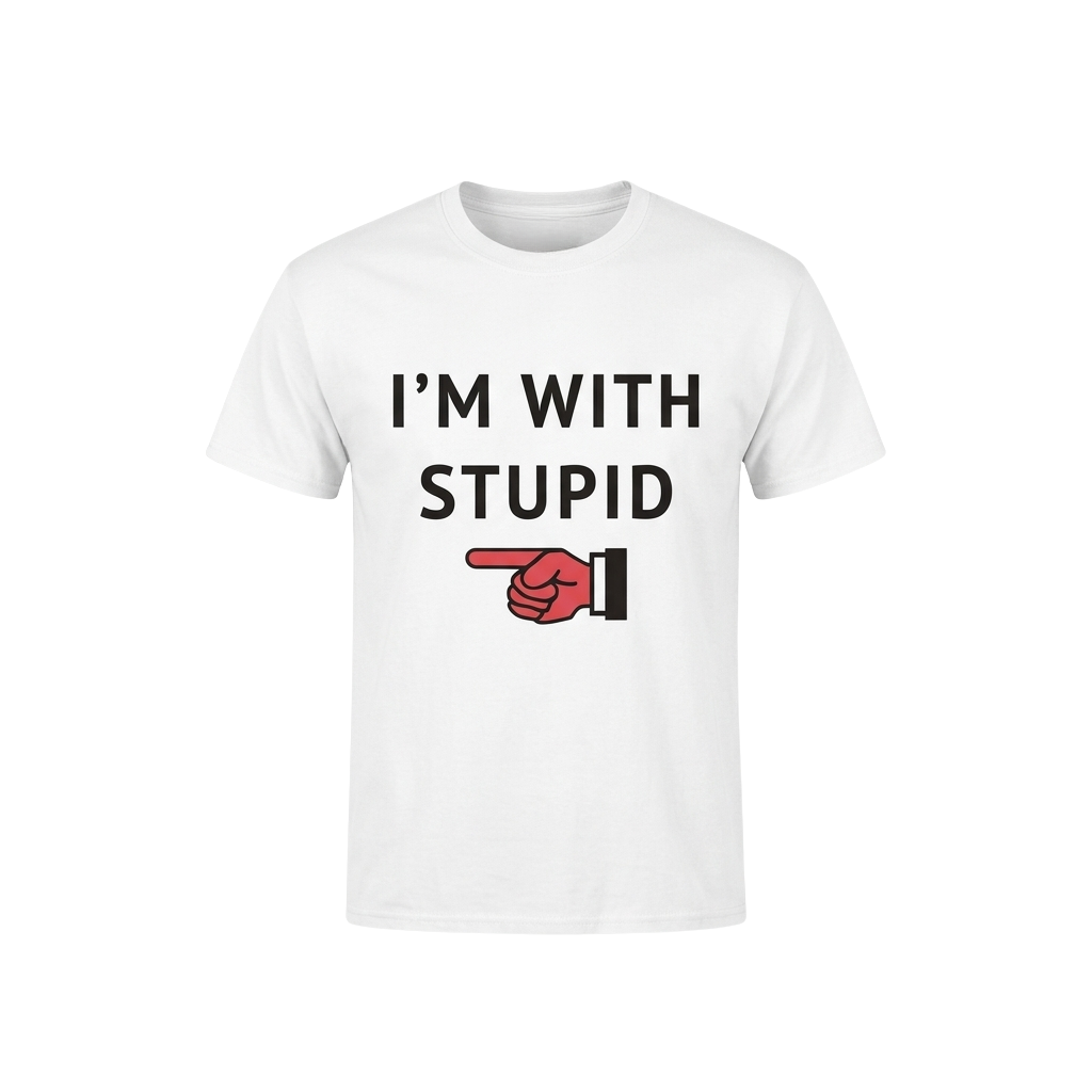 Foam Finger I’m With Stupid Shirt