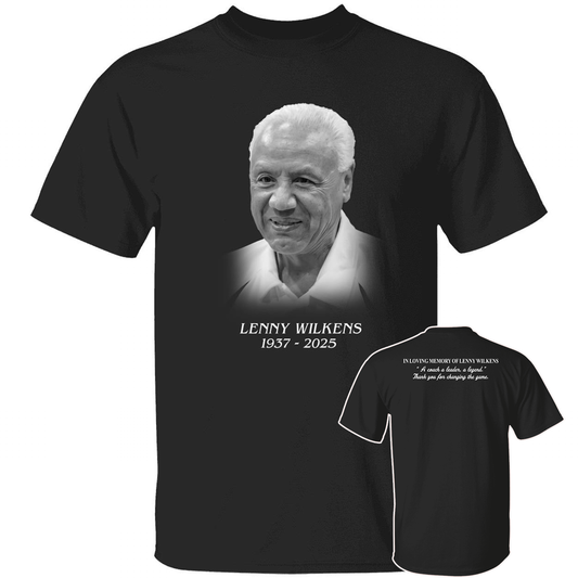 [Front + Back] Lenny Wilkens A Coach A Leader A Legend Thank You For Changing The Game T-Shirt