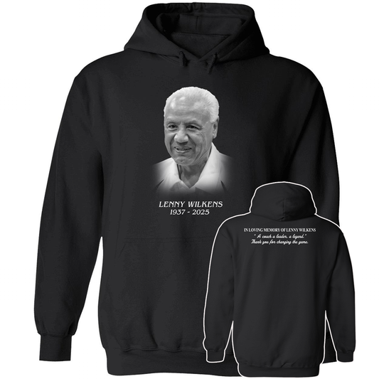 [Front + Back] Lenny Wilkens A Coach A Leader A Legend Thank You For Changing The Game Hoodie