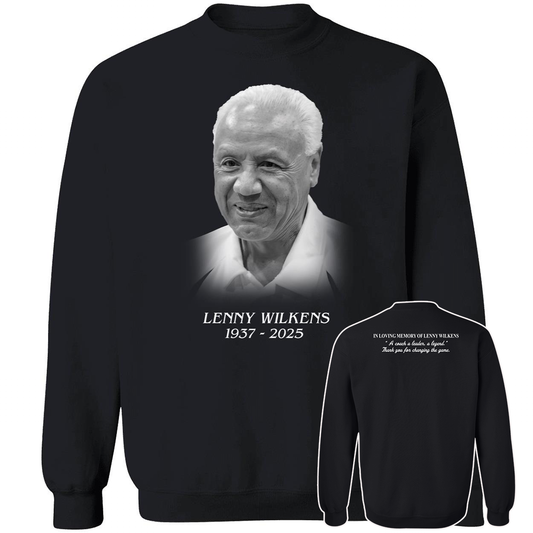 [Front + Back] Lenny Wilkens Thank You For The Memories Sweatshirt