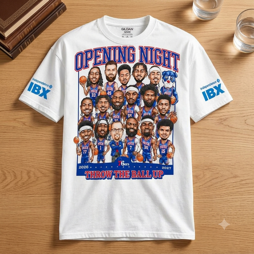 Philadelphia 76ers Opening Night Throw The Ball Up Shirt