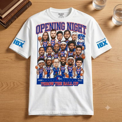 Philadelphia 76ers Opening Night Throw The Ball Up Shirt