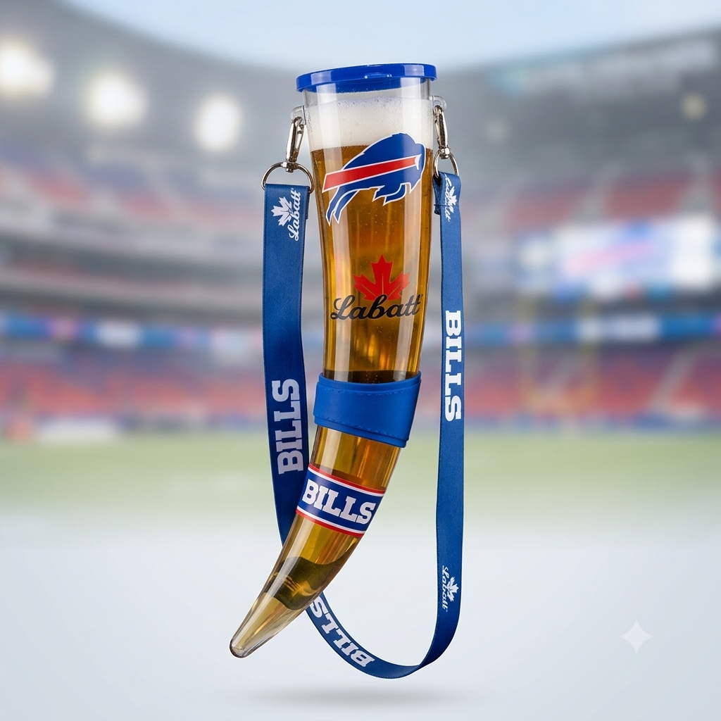 Buffalo Bills Beer Horn