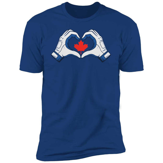 George Springer Vladimir Guerrero Jr George's Hand Heart Maple Leaf Premium SS T-Shirt