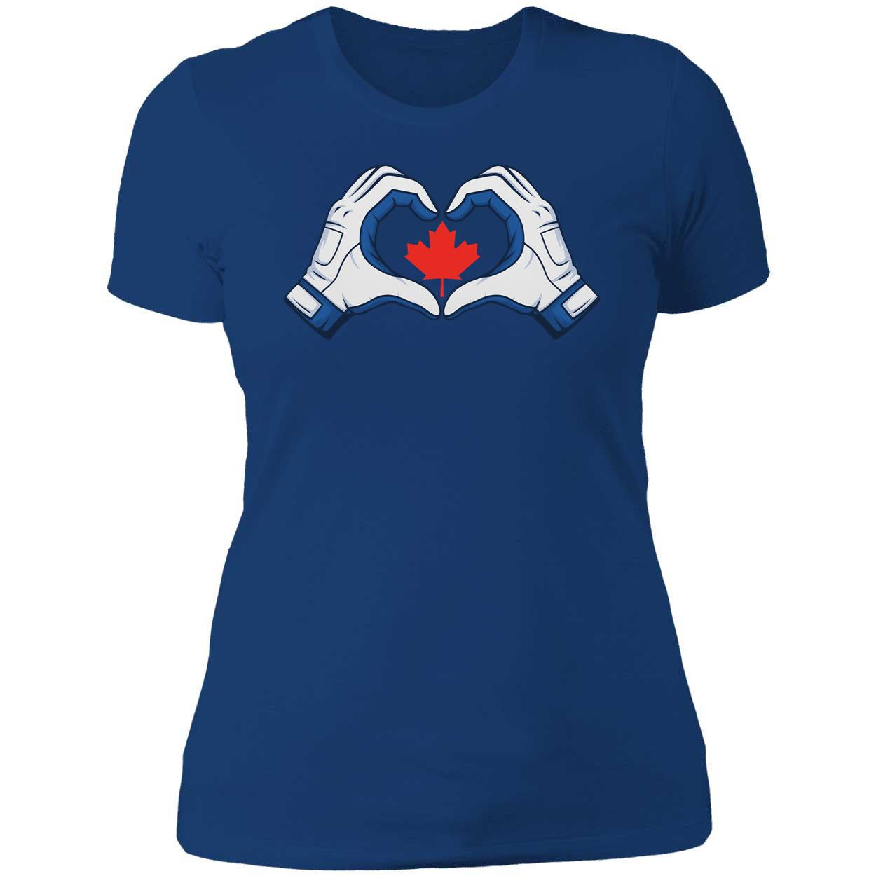 George Springer Vladimir Guerrero Jr George's Hand Heart Maple Leaf Premium SS T-Shirt