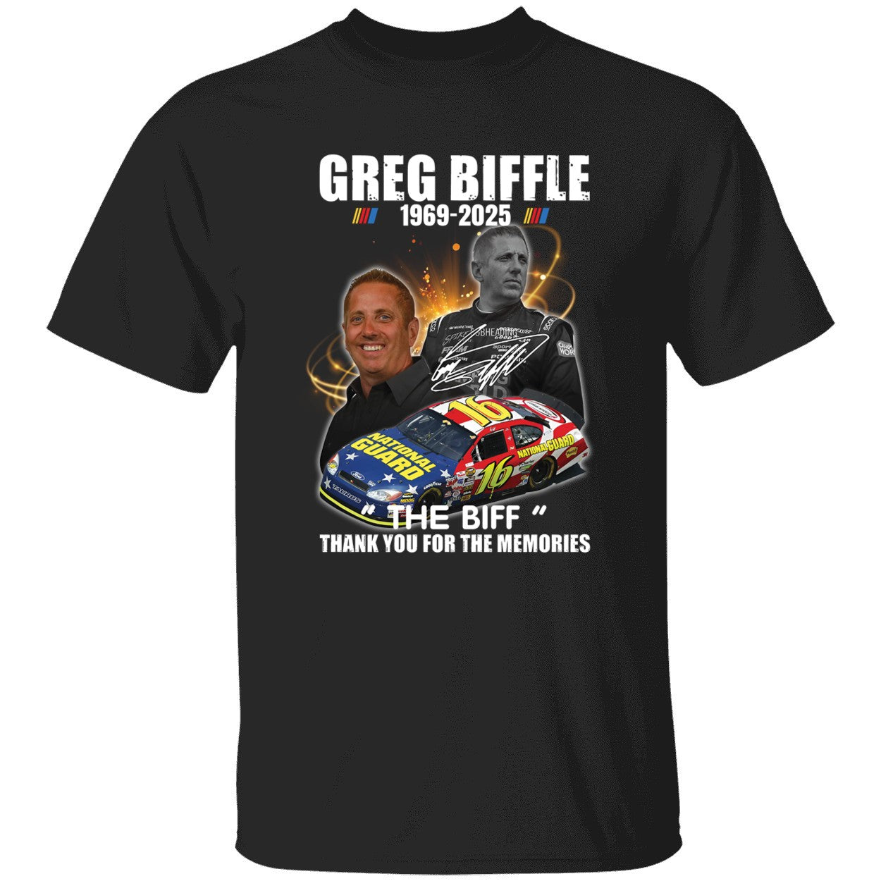 Greg Biffle 1969 2025 The Biff Thank You For The Memories Premium SS T-Shirt