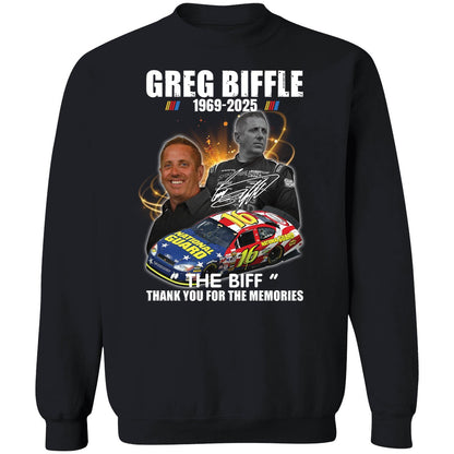 Greg Biffle 1969 2025 The Biff Thank You For The Memories Premium SS T-Shirt