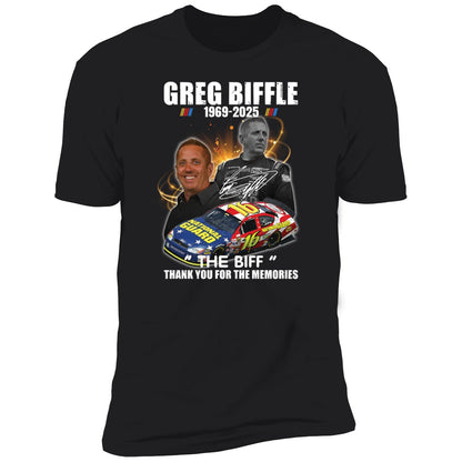 Greg Biffle 1969 2025 The Biff Thank You For The Memories Premium SS T-Shirt