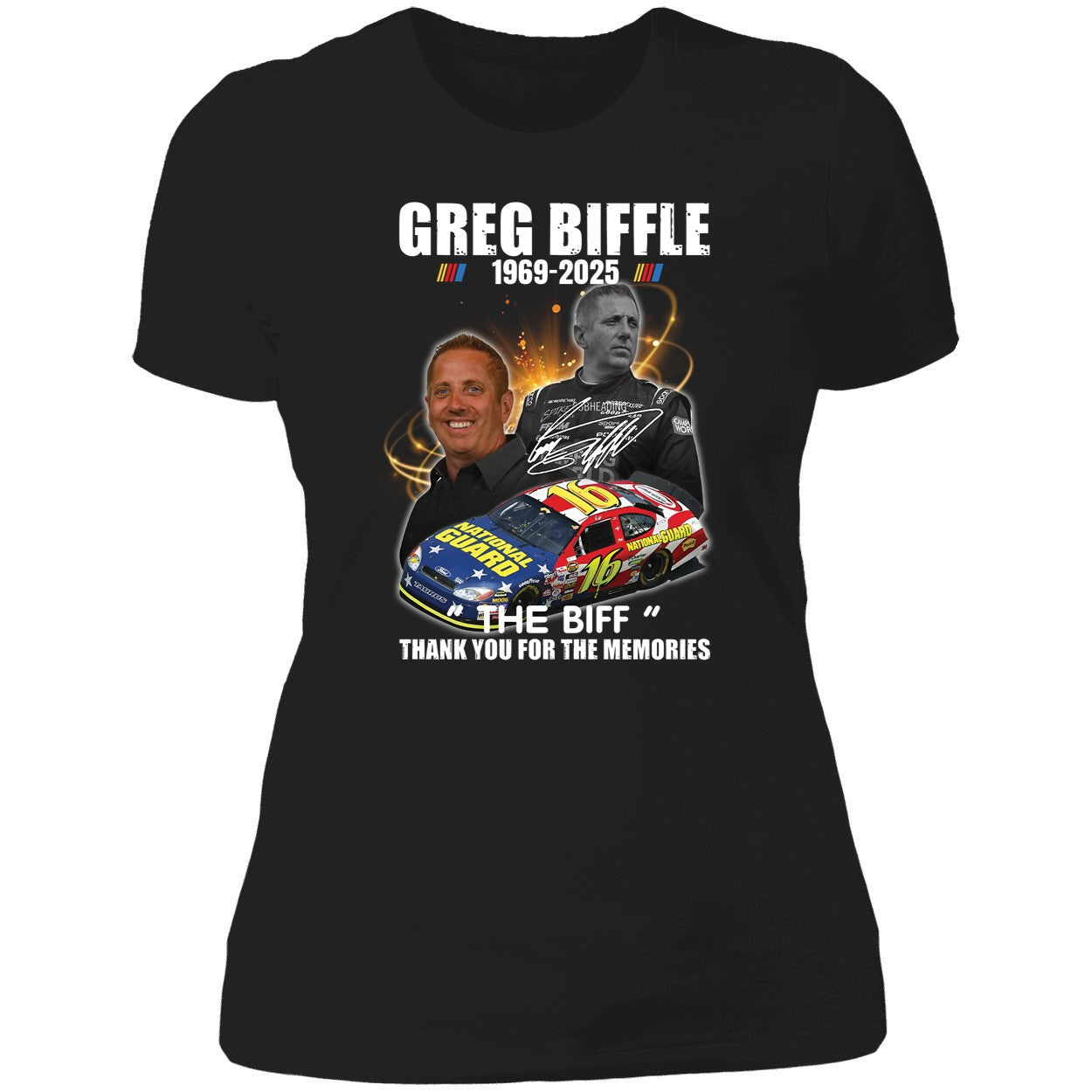 Greg Biffle 1969 2025 The Biff Thank You For The Memories Premium SS T-Shirt