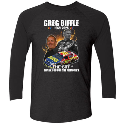 Greg Biffle 1969 2025 The Biff Thank You For The Memories Long Sleeve Shirt