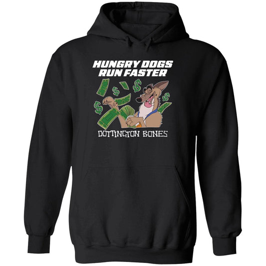 Hungry Dogs Run Faster Dottington Bones Hoodie