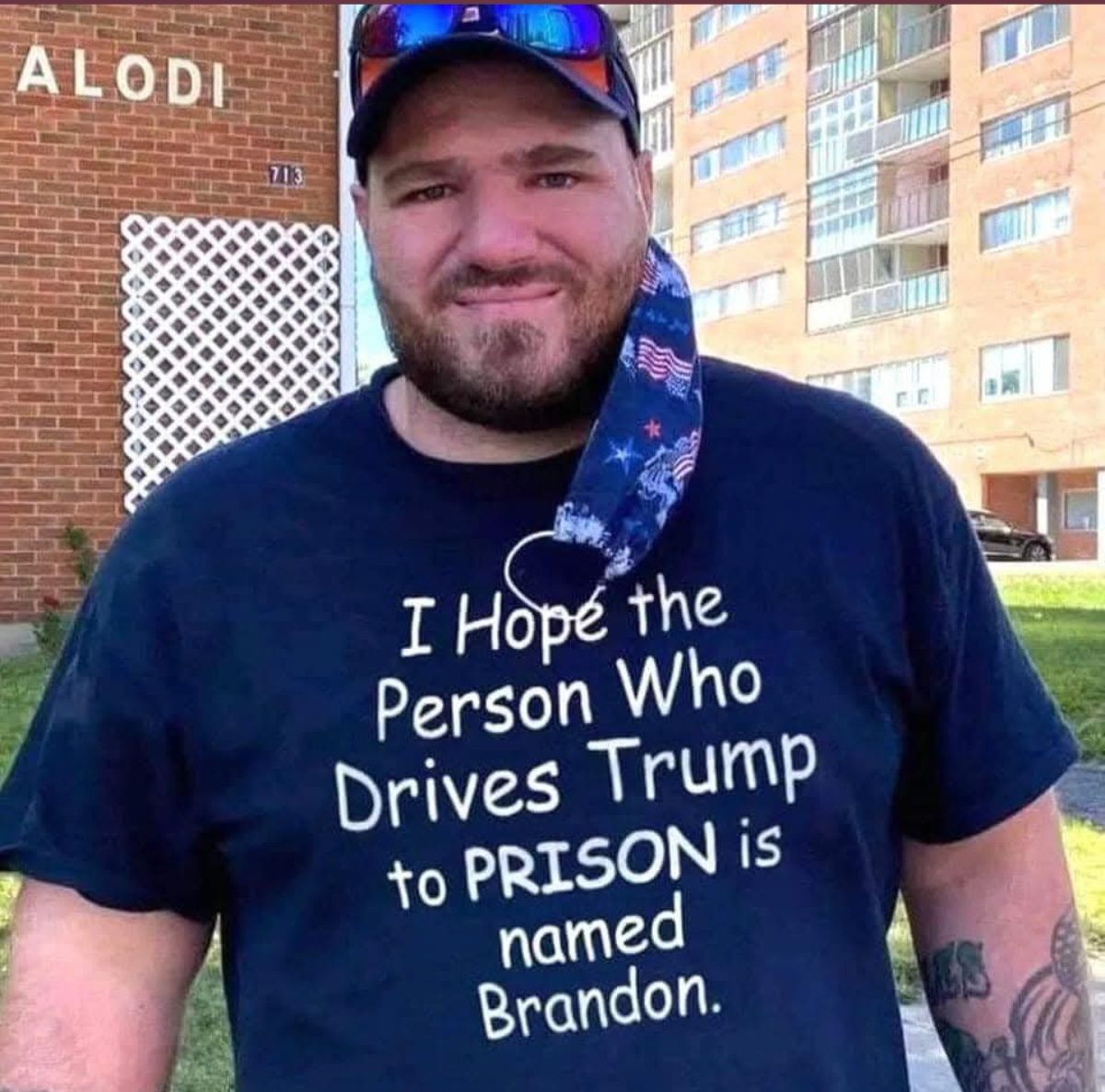 I Hope The Person Who Drives Trump To Prison Is Name Brandon Shirt