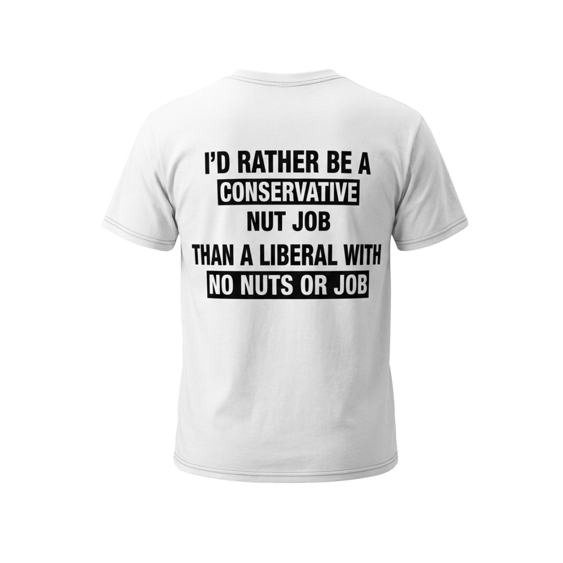 I'd Rather Be A Conservative Nut Job Than A Liberal With No Nuts Or Job Shirt