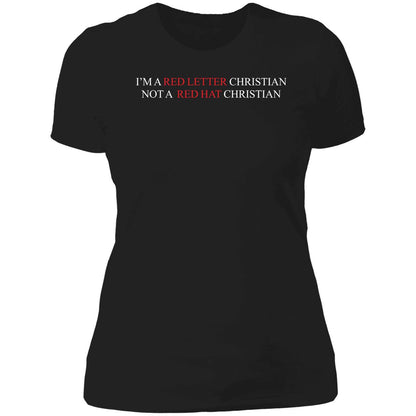 I'm A Red Letter Christian Not A Red Hat Christian Shirt