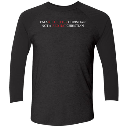 I'm A Red Letter Christian Not A Red Hat Christian Shirt