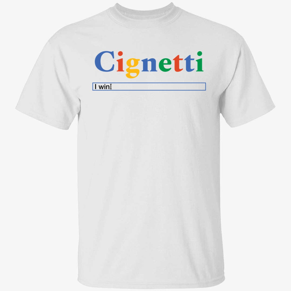 Indiana Cignetti I Win Search Bar Shirt
