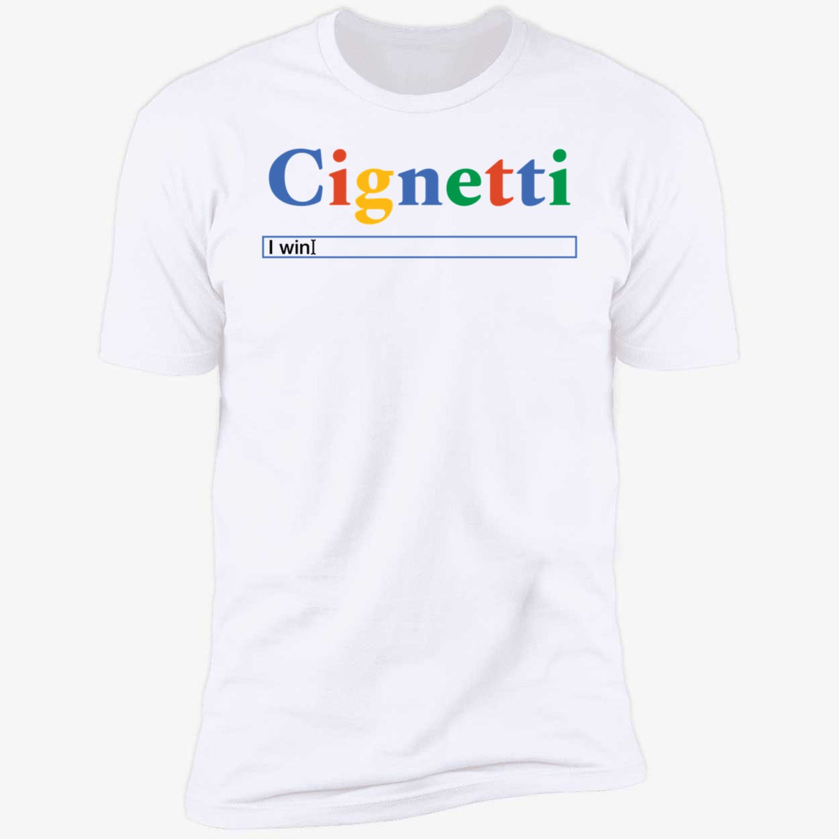 Indiana Cignetti I Win Search Bar Shirt
