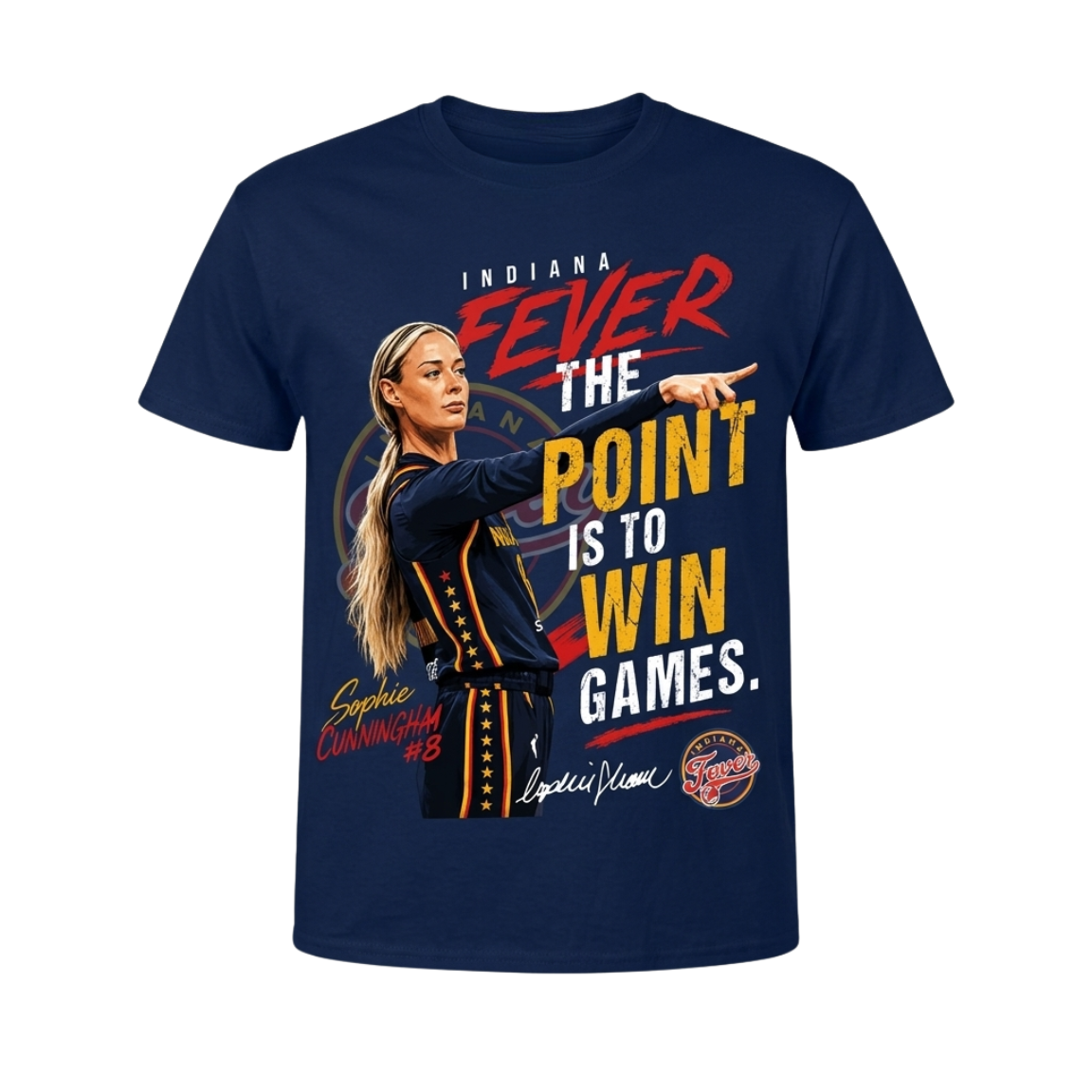 Indiana Fever Sophie Cunningham The Point Is To Win Games Shirt