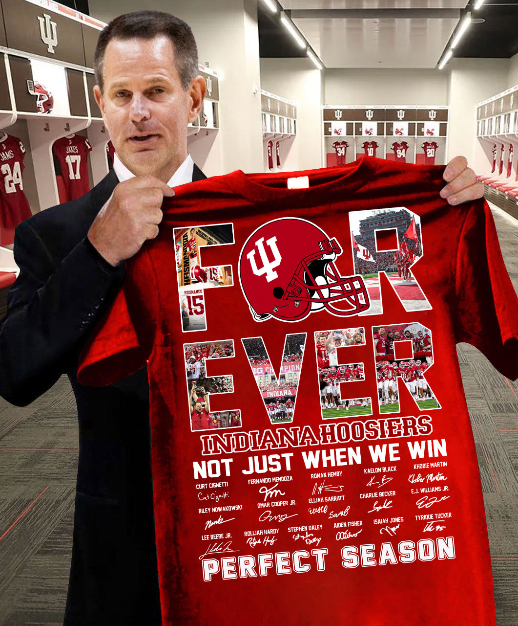 Forever Indiana Hoosiers Not Just When We Win Perfect Season Shirt