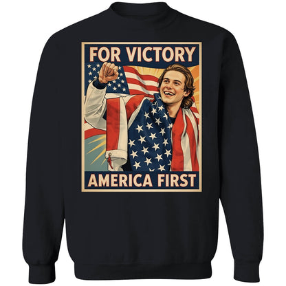 Jack Hughes For Victory America First Shirt