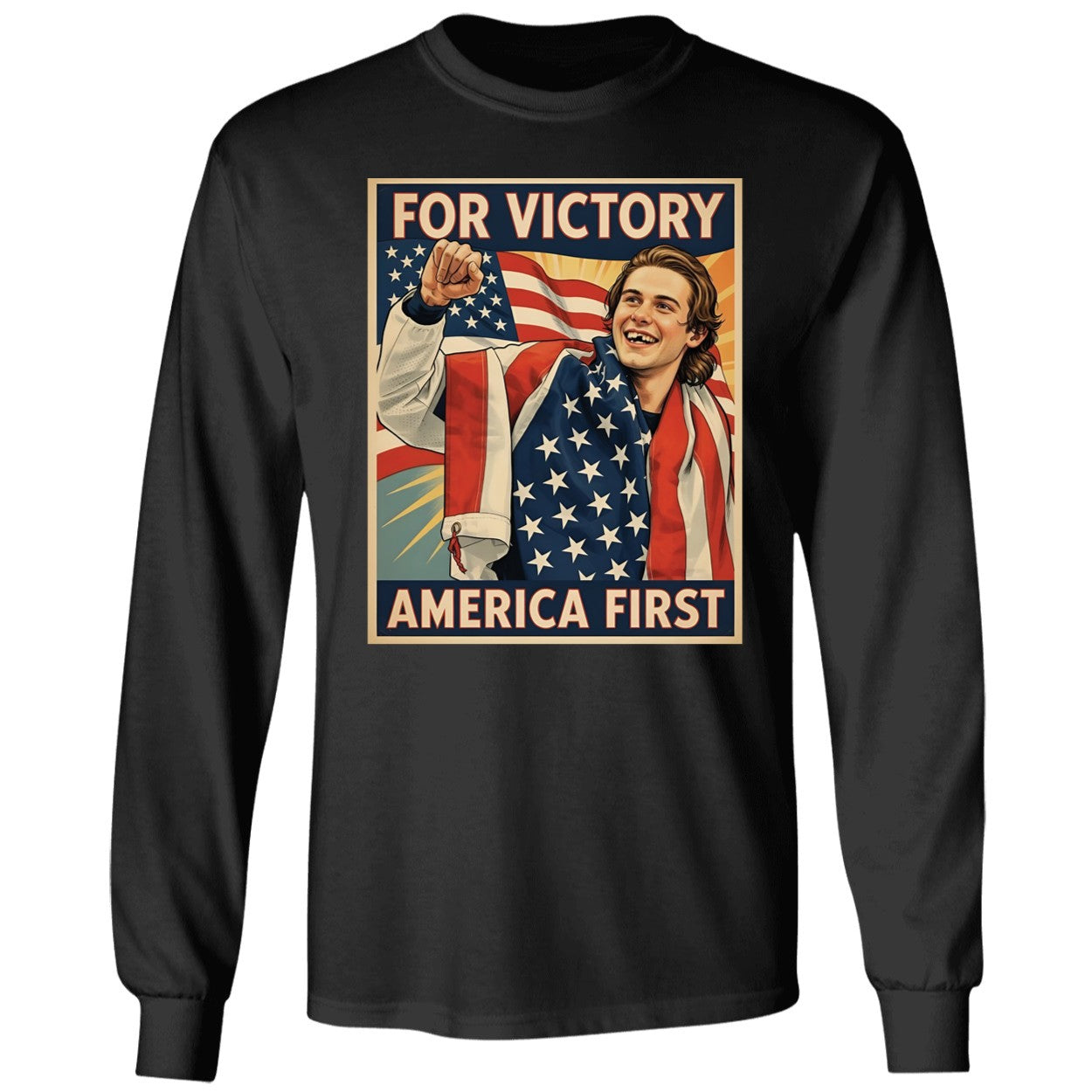Jack Hughes For Victory America First Shirt
