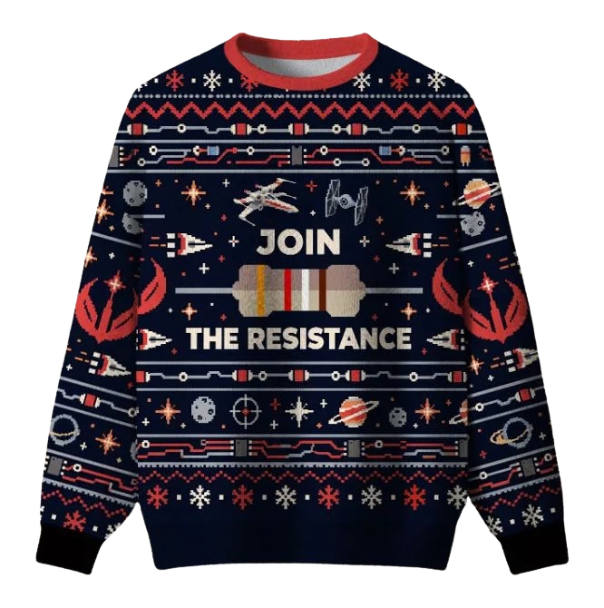 Join The Resistance Ugly Christmas Sweater