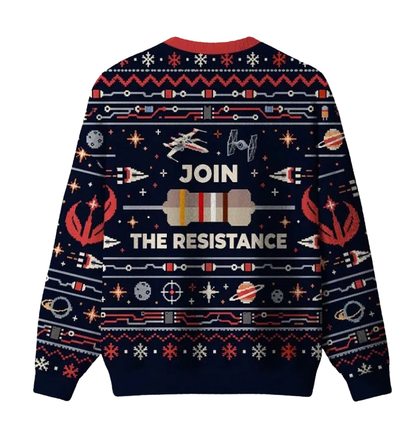 Join The Resistance Ugly Christmas Sweater