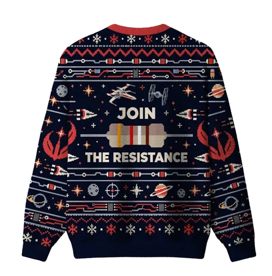 Join The Resistance Ugly Christmas Sweater