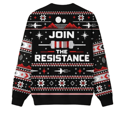 Join The Resistance Ugly Christmas Sweater