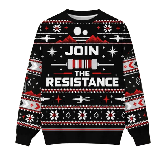 Join The Resistance Ugly Christmas Sweater