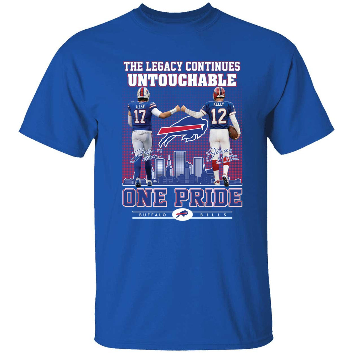 Josh Allen Jim Kelly The Legacy Continues Untouchable One Pride Shirt