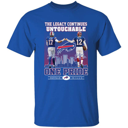 Josh Allen Jim Kelly The Legacy Continues Untouchable One Pride Shirt
