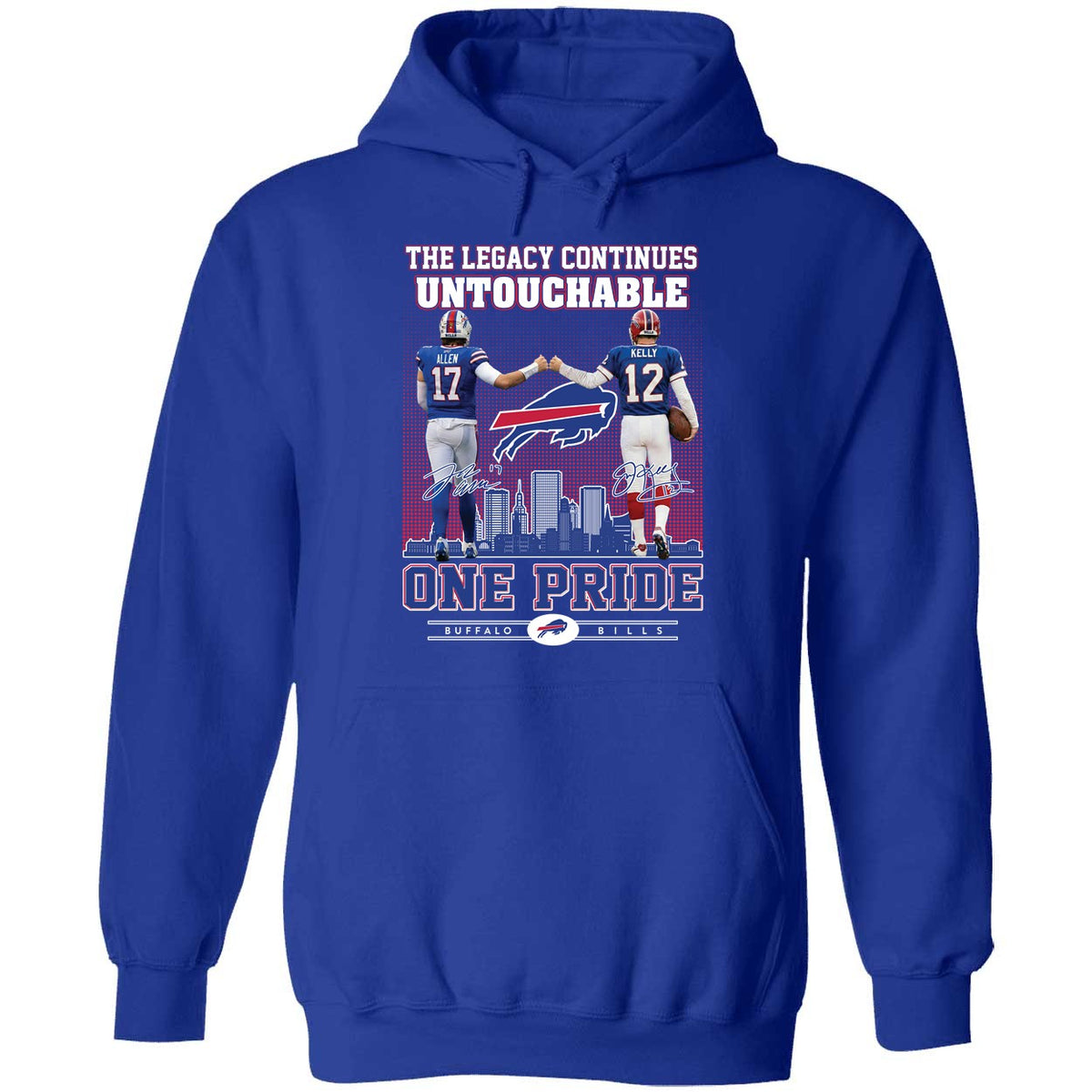 Josh Allen Jim Kelly The Legacy Continues Untouchable One Pride Premium SS T-Shirt