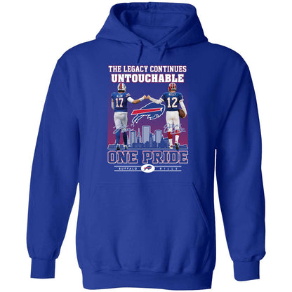 Josh Allen Jim Kelly The Legacy Continues Untouchable One Pride Premium SS T-Shirt