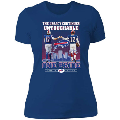 Josh Allen Jim Kelly The Legacy Continues Untouchable One Pride Hoodie