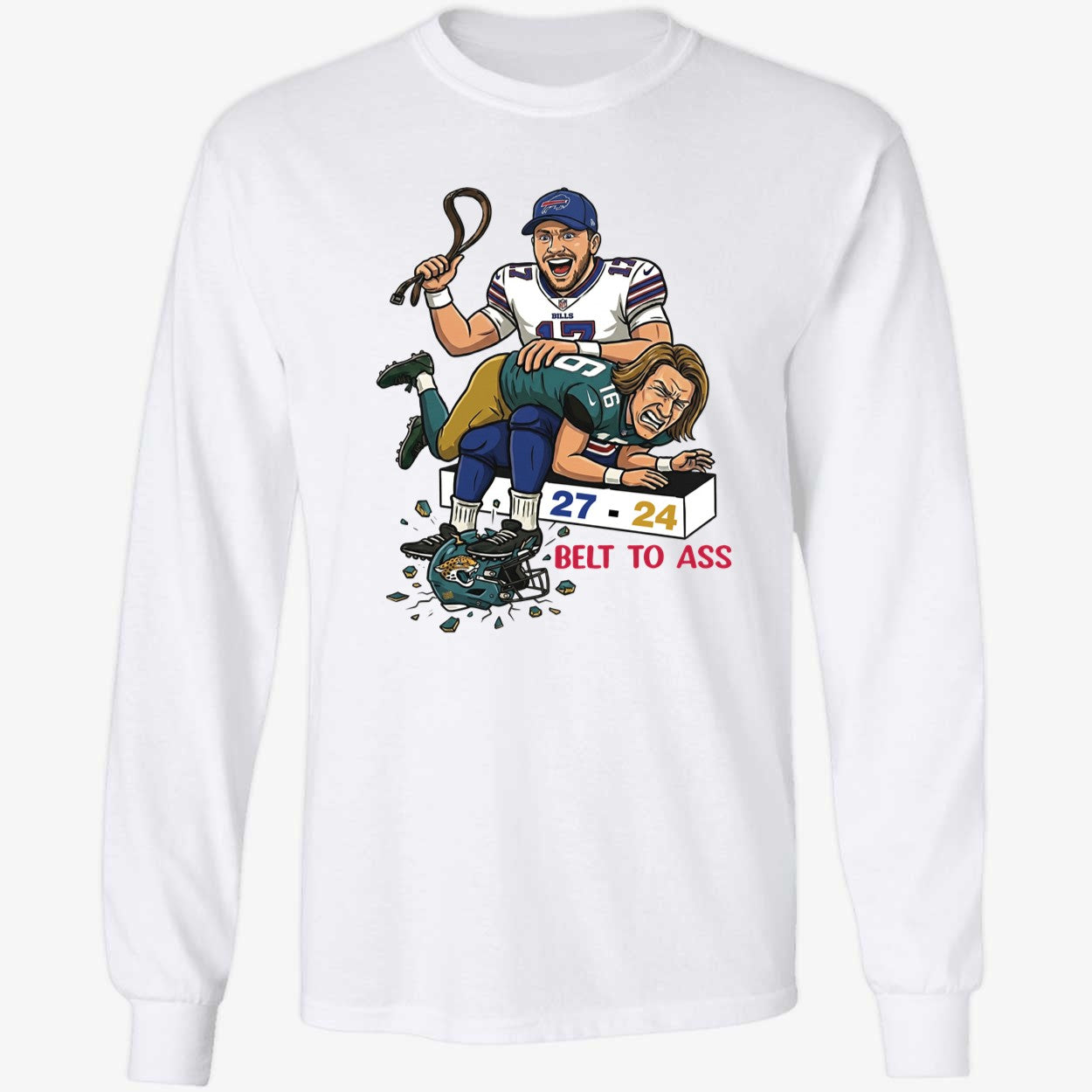 Josh Allen Trevor Lawrence Belt To Ass Buffalo Bills 27 Jaguars 24 Shirt