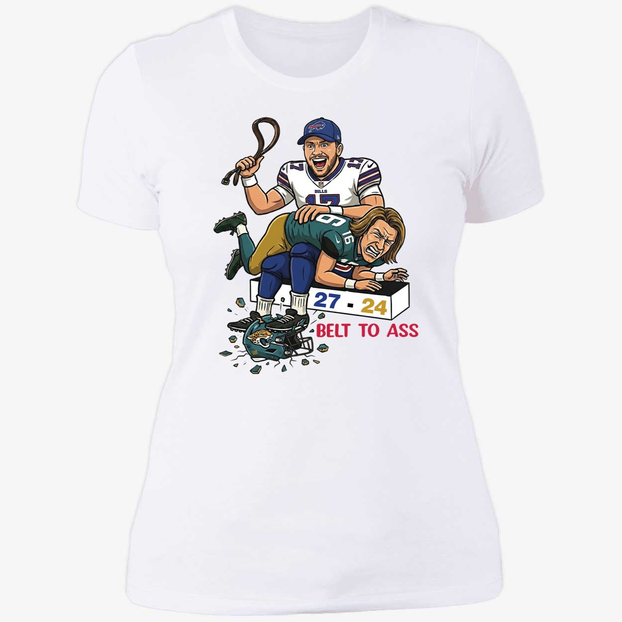 Josh Allen Trevor Lawrence Belt To Ass Buffalo Bills 27 Jaguars 24 Shirt
