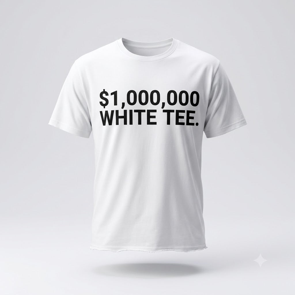 Juanyeh Thomas 1000000 Dollar White Tee Shirt